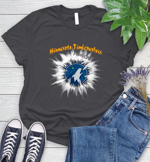 Minnesota Timberwolves NBA Basketball Rip Sports Women's T-Shirt 8