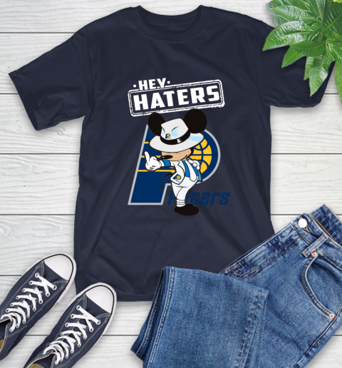 NBA Hey Haters Mickey Basketball Sports Indiana Pacers T-Shirt 3