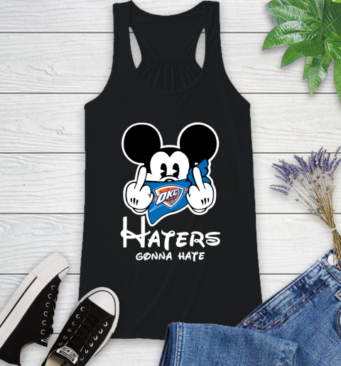 NBA Oklahoma City Thunder Haters Gonna Hate Mickey Mouse Disney Basketball T Shirt Racerback Tank