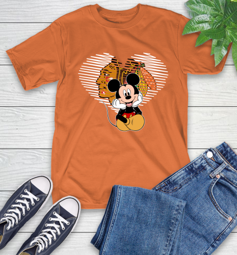 NHL Chicago Blackhawks Carolina Hurricanes The Heart Mickey Mouse Disney Hockey T-Shirt 4