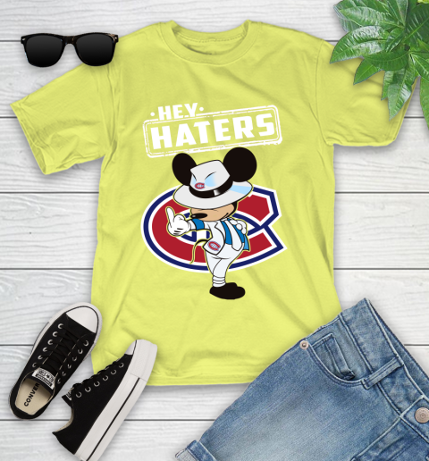 NHL Hey Haters Mickey Hockey Sports Montreal Canadiens Youth T-Shirt 10