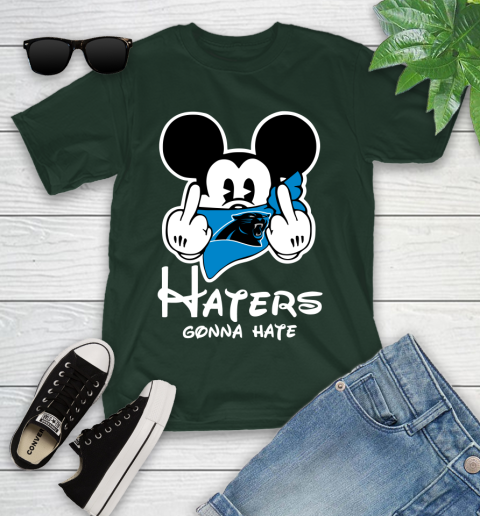 NFL Carolina Panthers Haters Gonna Hate Mickey Mouse Disney Football T Shirt_000 Youth T-Shirt 5