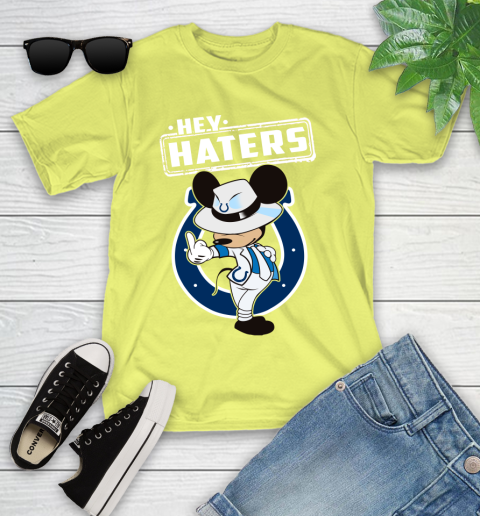 NFL Hey Haters Mickey Football Sports Indianapolis Colts Youth T-Shirt 10