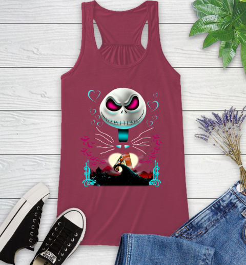 MLB Arizona Diamondbacks Jack Skellington Sally The Nightmare Before Christmas Baseball Racerback Tank 7