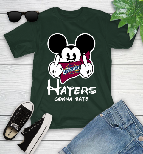 NBA Cleveland Cavaliers Haters Gonna Hate Mickey Mouse Disney Basketball T Shirt Youth T-Shirt 5