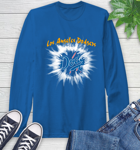 Los Angeles Dodgers MLB Baseball Adoring Fan Rip Sports Long Sleeve T-Shirt 10