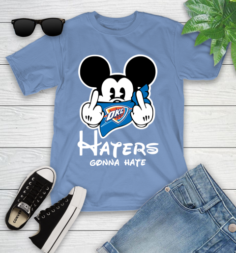 NBA Oklahoma City Thunder Haters Gonna Hate Mickey Mouse Disney Basketball T Shirt Youth T-Shirt 15