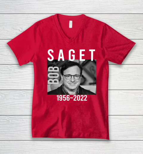 Bob Saget 1956 2022 RIP V-Neck T-Shirt 11