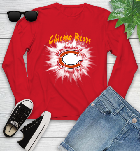 Chicago Bears NFL Football Adoring Fan Rip Sports Youth Long Sleeve 11