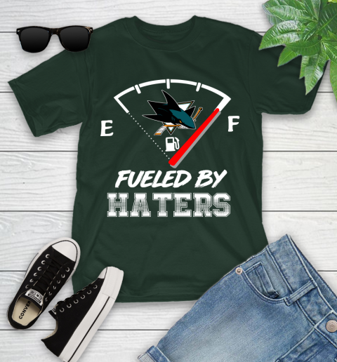 San Jose Sharks NHL Hockey Fueled By Haters Sports Youth T-Shirt 5