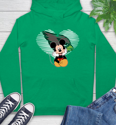 NFL Arizona Cardinals The Heart Mickey Mouse Disney Football T Shirt_000 Hoodie 8