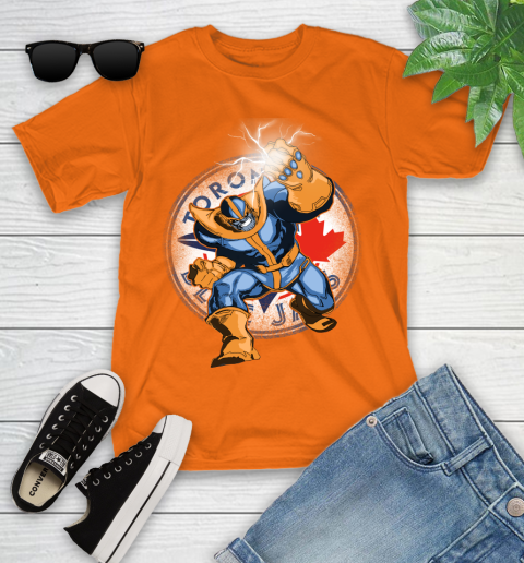 Toronto Blue Jays MLB Baseball Thanos Avengers Infinity War Marvel Youth T-Shirt 9