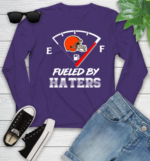 Cleveland Browns NFL Football Fueled By Haters Sports Youth Long Sleeve 4