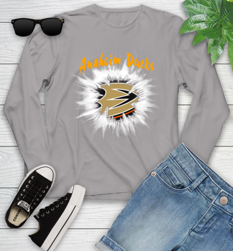 Anaheim Ducks NHL Hockey Adoring Fan Rip Sports Youth Long Sleeve 5
