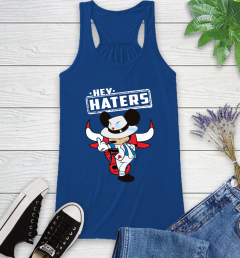 NBA Hey Haters Mickey Basketball Sports Chicago Bulls Racerback Tank 8