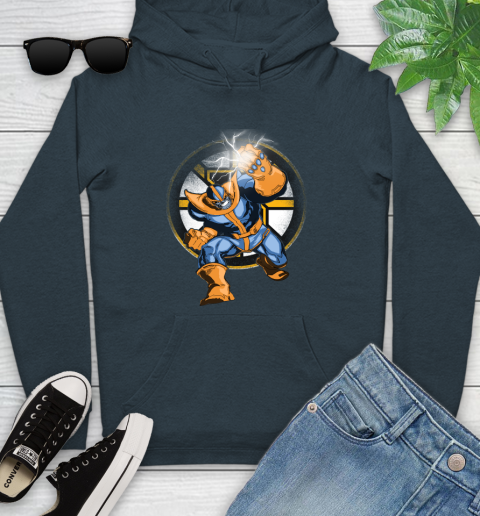 Boston Bruins NHL Hockey Thanos Avengers Infinity War Marvel Youth Hoodie 10