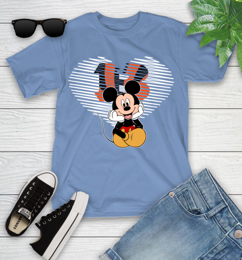 NFL Cincinnati Bengals The Heart Mickey Mouse Disney Football T Shirt_000 Youth T-Shirt 15