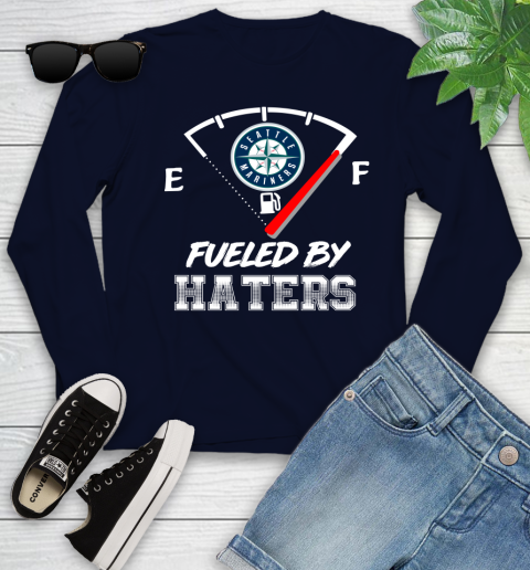 Seattle Mariners MLB Baseball Fueled By Haters Sports Youth Long Sleeve 3 Seattle Mariners MLB Baseball Fueled By Haters Sports Youth Long Sleeve - Image 3