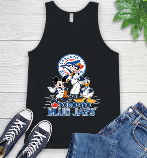 MLB Toronto Blue Jays Mickey Mouse Donald Duck Goofy Baseball T Shirt Tank Top