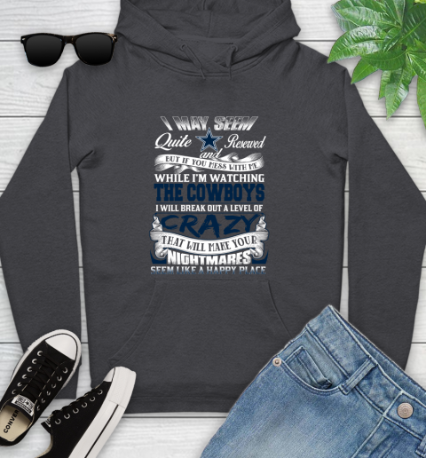 Dallas Cowboys NFL Football Don't Mess With Me While I'm Watching My Team Youth Hoodie 8