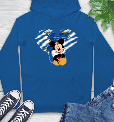NHL St.Louis Blues The Heart Mickey Mouse Disney Hockey Hoodie 9