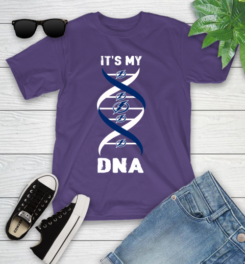 Tampa Bay Lightning NHL Hockey It's My DNA Sports Youth T-Shirt 3