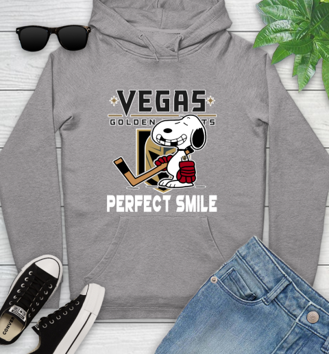 NHL Vegas Golden Knights Snoopy Perfect Smile The Peanuts Movie Hockey T Shirt Youth Hoodie 6