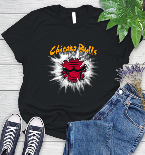 Chicago Bulls NBA Basketball Rip Sports Women's T-Shirt