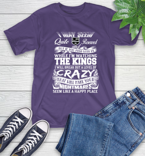 Los Angeles Kings NHL Hockey Don't Mess With Me While I'm Watching My Team T-Shirt 5