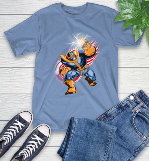 Detroit Red Wings NHL Hockey Thanos Avengers Infinity War Marvel T-Shirt 12