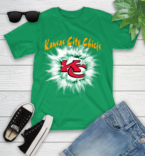 Kansas City Chiefs NFL Football Adoring Fan Rip Sports Youth T-Shirt 8