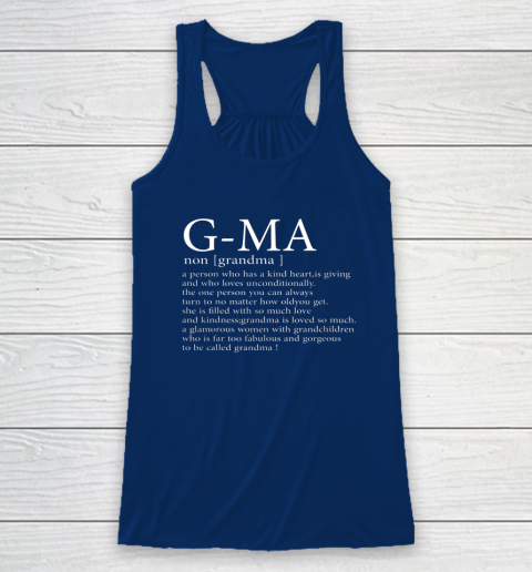 G Ma Definition Grandma Mother's Day Racerback Tank 4
