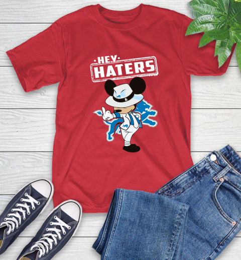 NFL Hey Haters Mickey Football Sports Detroit Lions T-Shirt 11