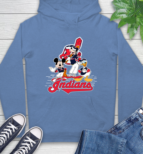 MLB Cleveland Indians Mickey Mouse Donald Duck Goofy Baseball T Shirt Hoodie 11