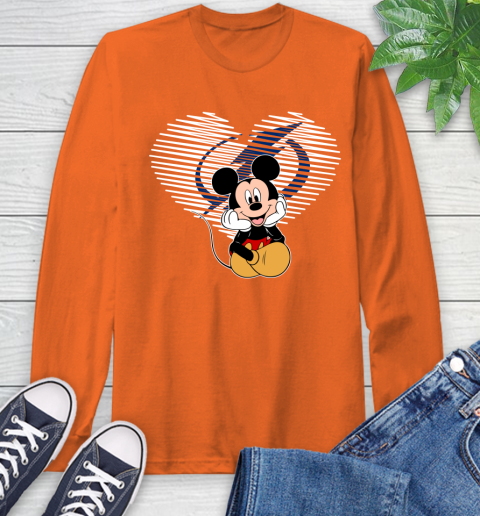 NHL Tampa Bay Lightning The Heart Mickey Mouse Disney Hockey Long Sleeve T-Shirt 4