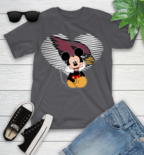 NFL Arizona Cardinals The Heart Mickey Mouse Disney Football T Shirt_000 Youth T-Shirt 6