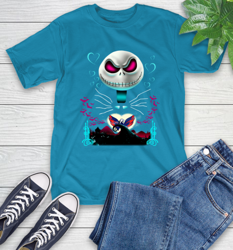 NHL Washington Capitals Jack Skellington Sally The Nightmare Before Christmas Hockey T-Shirt 9