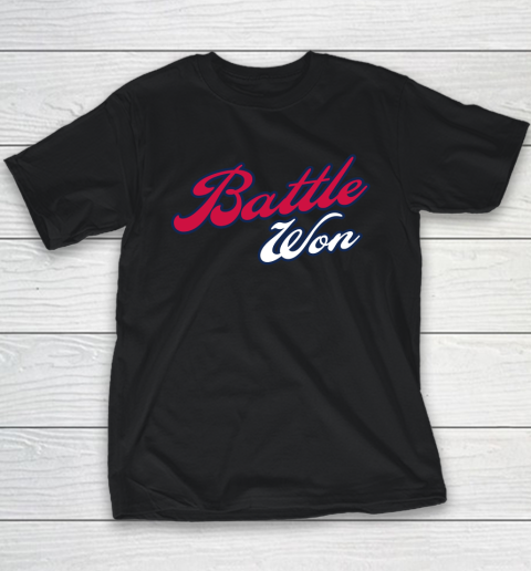 Battle Won Atlanta Braves World Series Champion Shirt Youth T-Shirt