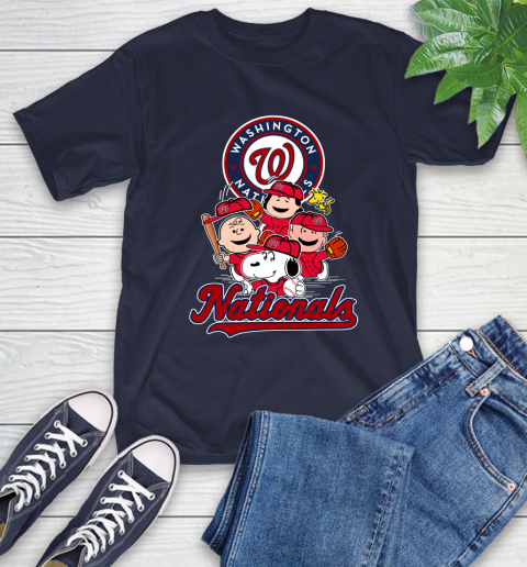 MLB Washington Nationals Snoopy Charlie Brown Woodstock The Peanuts Movie Baseball T Shirt_000 T-Shirt 3
