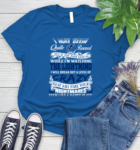 Tampa Bay Lightning NHL Hockey Don't Mess With Me While I'm Watching My Team Women's T-Shirt 12