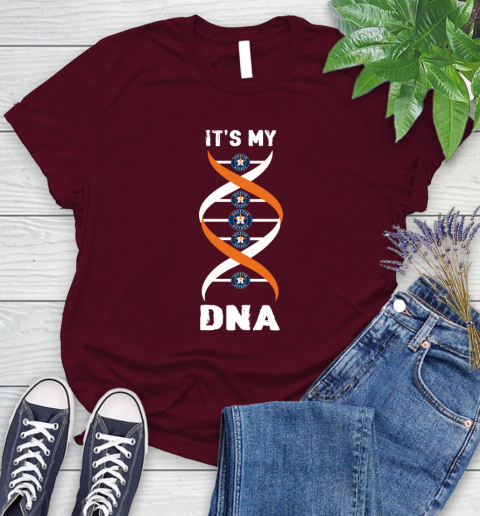 Houston Astros MLB Baseball It's My DNA Sports Women's T-Shirt 8 Houston Astros MLB Baseball It's My DNA Sports Women's T-Shirt - Image 8