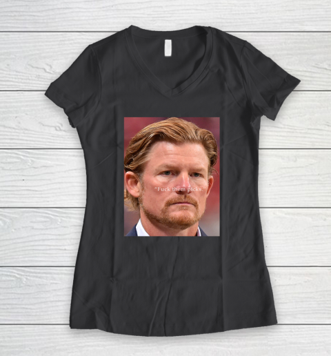 Les Snead Shirt FuckTthem Picks Shirt Women's V-Neck T-Shirt 4