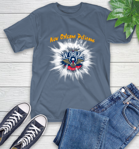 New Orleans Pelicans NBA Basketball Rip Sports T-Shirt 8