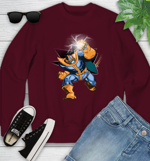 San Jose Sharks NHL Hockey Thanos Avengers Infinity War Marvel Youth Sweatshirt 4