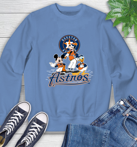 MLB Houston Astros Mickey Mouse Donald Duck Goofy Baseball T Shirt Sweatshirt 11