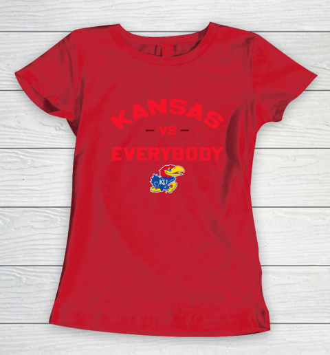 Kansas Jayhawks Vs Everybody Women's T-Shirt 6