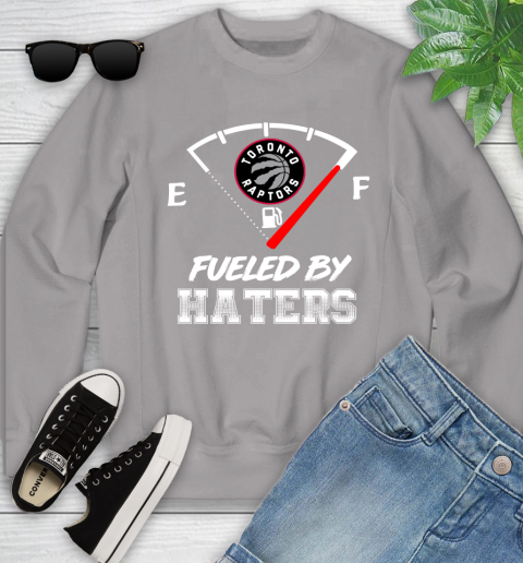 Toronto Raptors NBA Basketball Fueled By Haters Sports Youth Sweatshirt 3