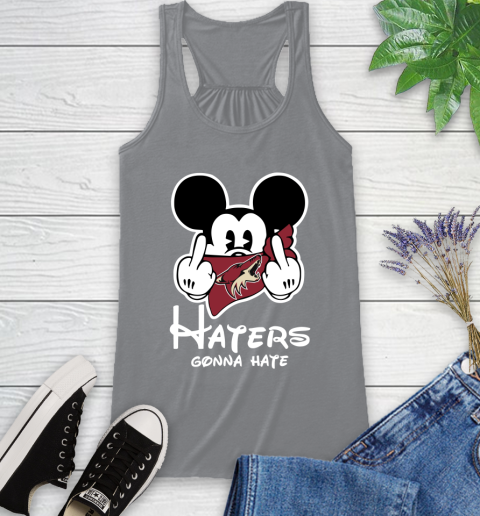 NHL Arizona Coyotes Haters Gonna Hate Mickey Mouse Disney Hockey T Shirt Racerback Tank 4