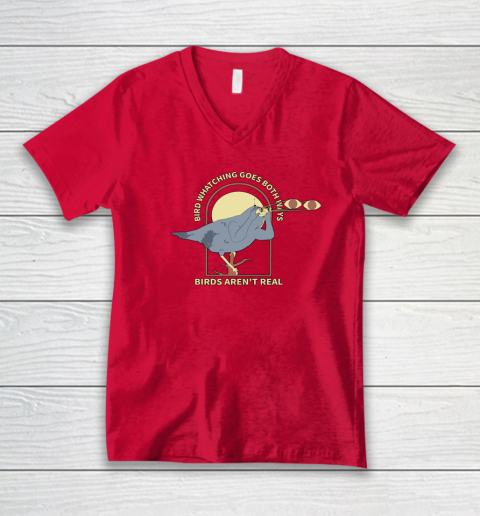 Birds Aren't Real V-Neck T-Shirt 5