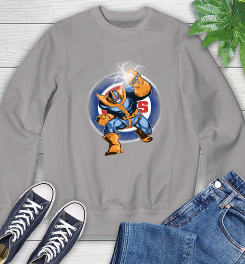 Chicago Cubs MLB Baseball Thanos Avengers Infinity War Marvel Sweatshirt 5